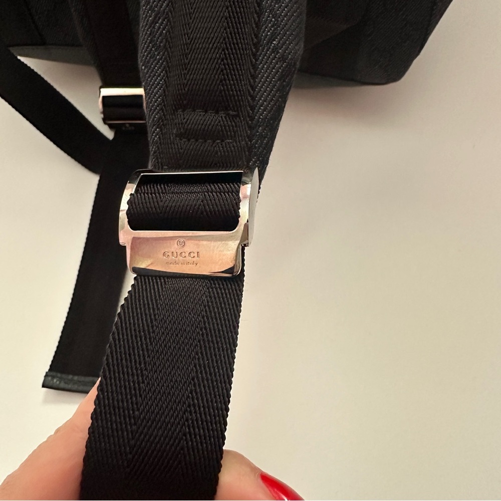 BRAND NEW Gucci GG Black Canvas Men’s Backpack Large - Picture 5 of 13